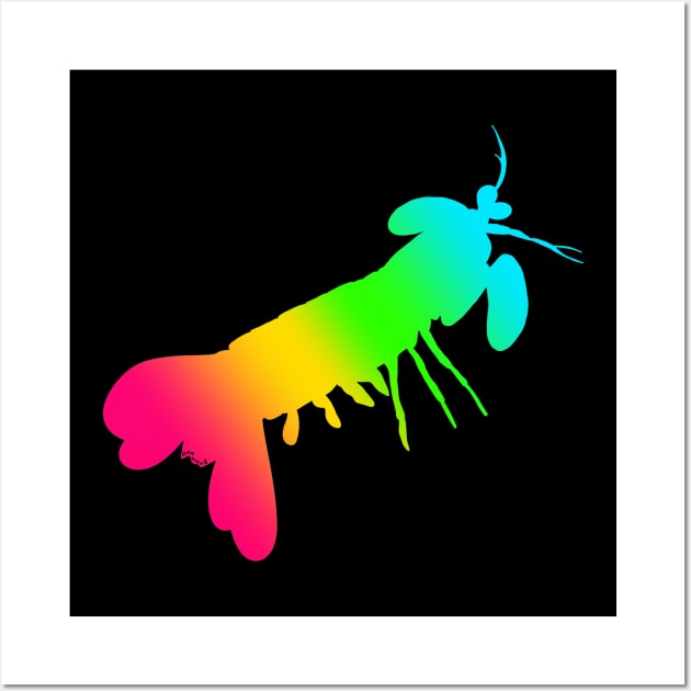 Peacock mantis shrimp (Odontodactylus scyllarus) v2 Wall Art by Namwuob